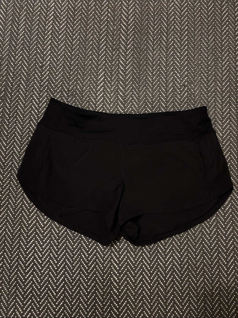 Women's Black Performance Athletic Shorts with Wide Waistband